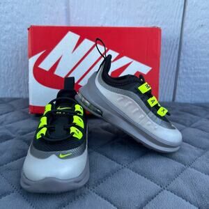 ˚₊‧꒰ა ☆ ໒꒱ ‧₊˚Nike Air Max Axis ‘Black Volt’ Baby Boy Sneakers Size 3C (3B-BX)